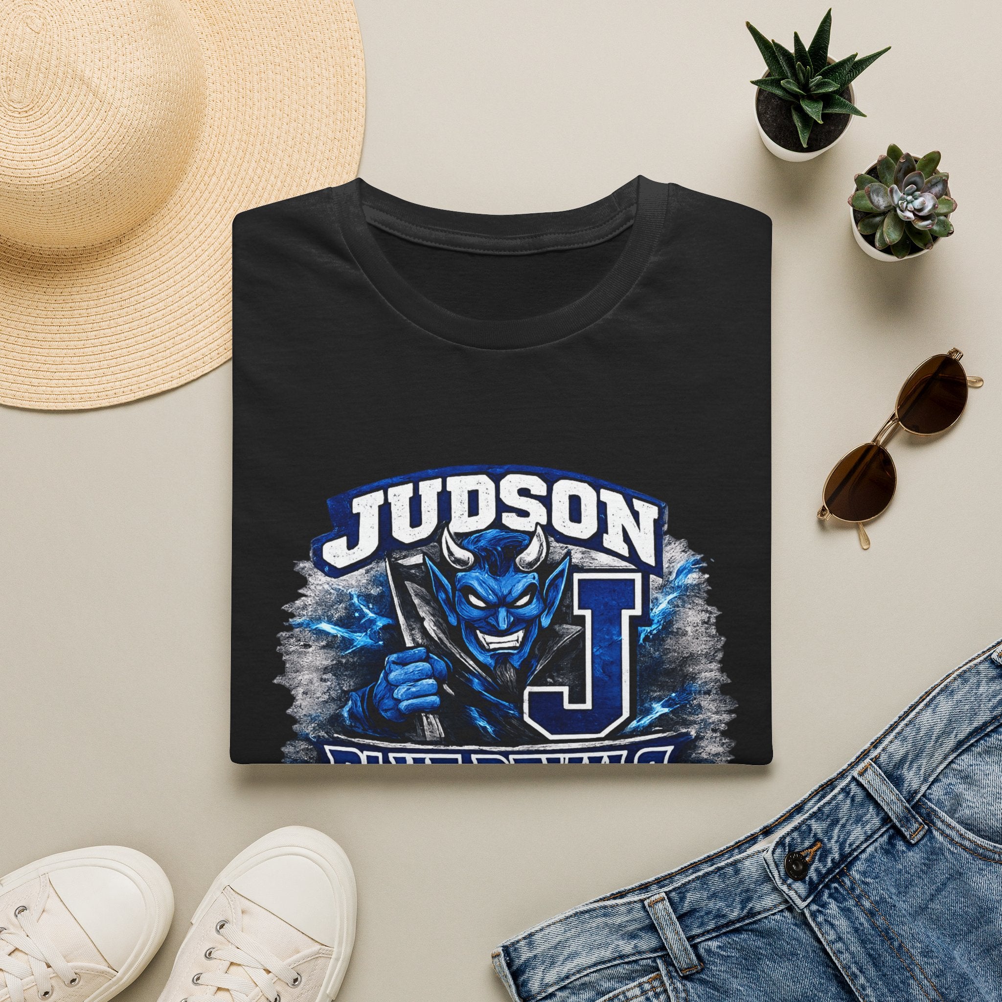 Blue Devils Judson T-Shirt — School Spirit Football Jersey Tee