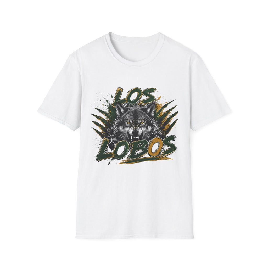 Los Lobos Wolf T-Shirt — Bold Graphic Spanish Text Tee