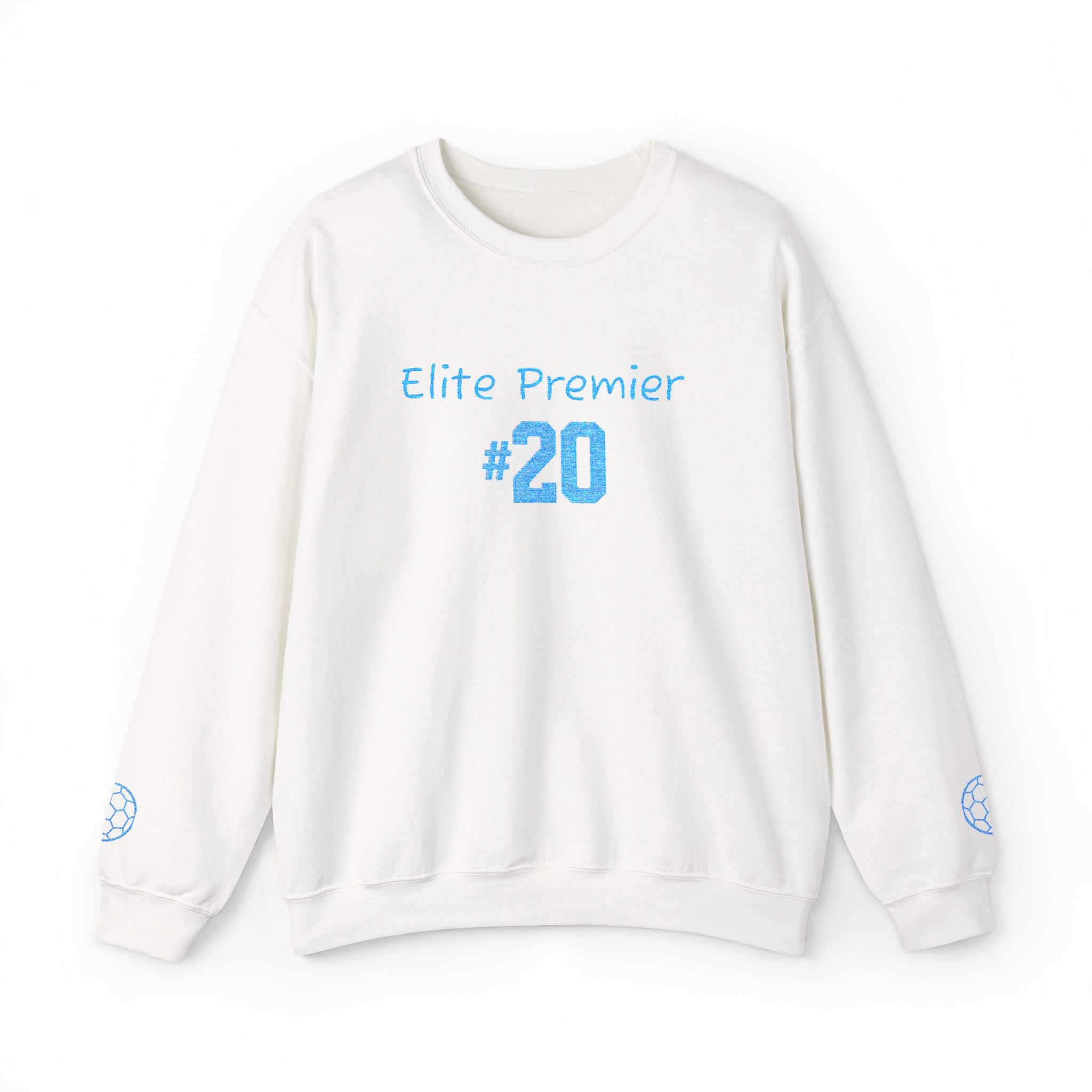 Crewneck Sweatshirt — "Elite Premier 20" Light Blue Team Tribute