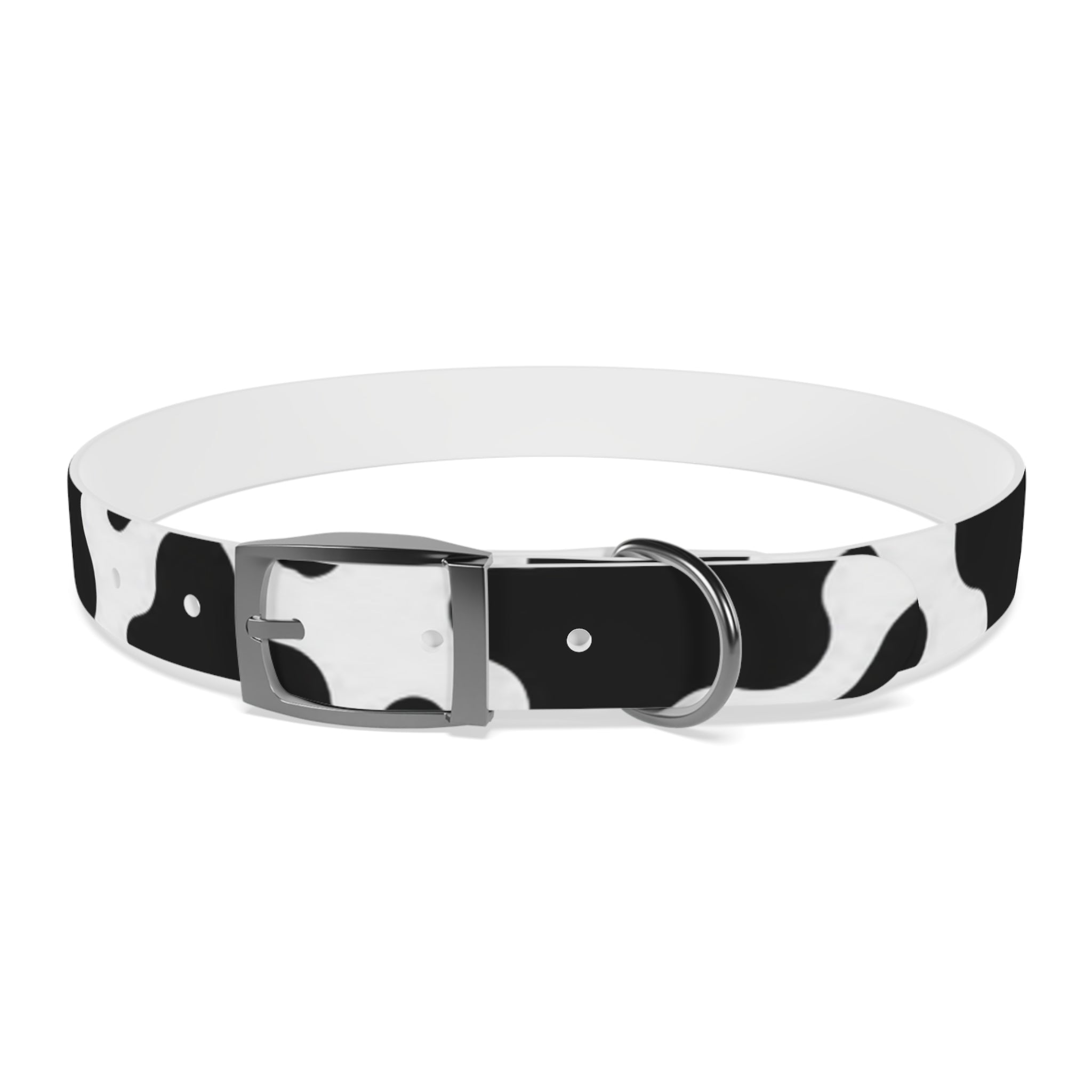 Cow Print Dog Collar — Black & White Cute Pup Accessory