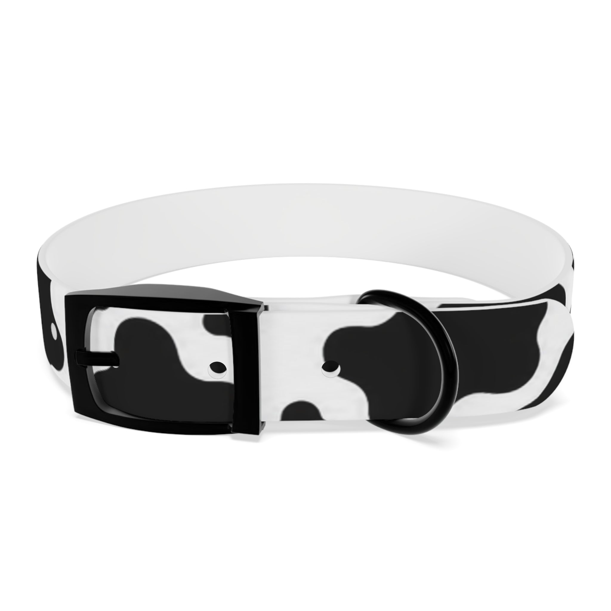 Cow Print Dog Collar — Black & White Cute Pup Accessory