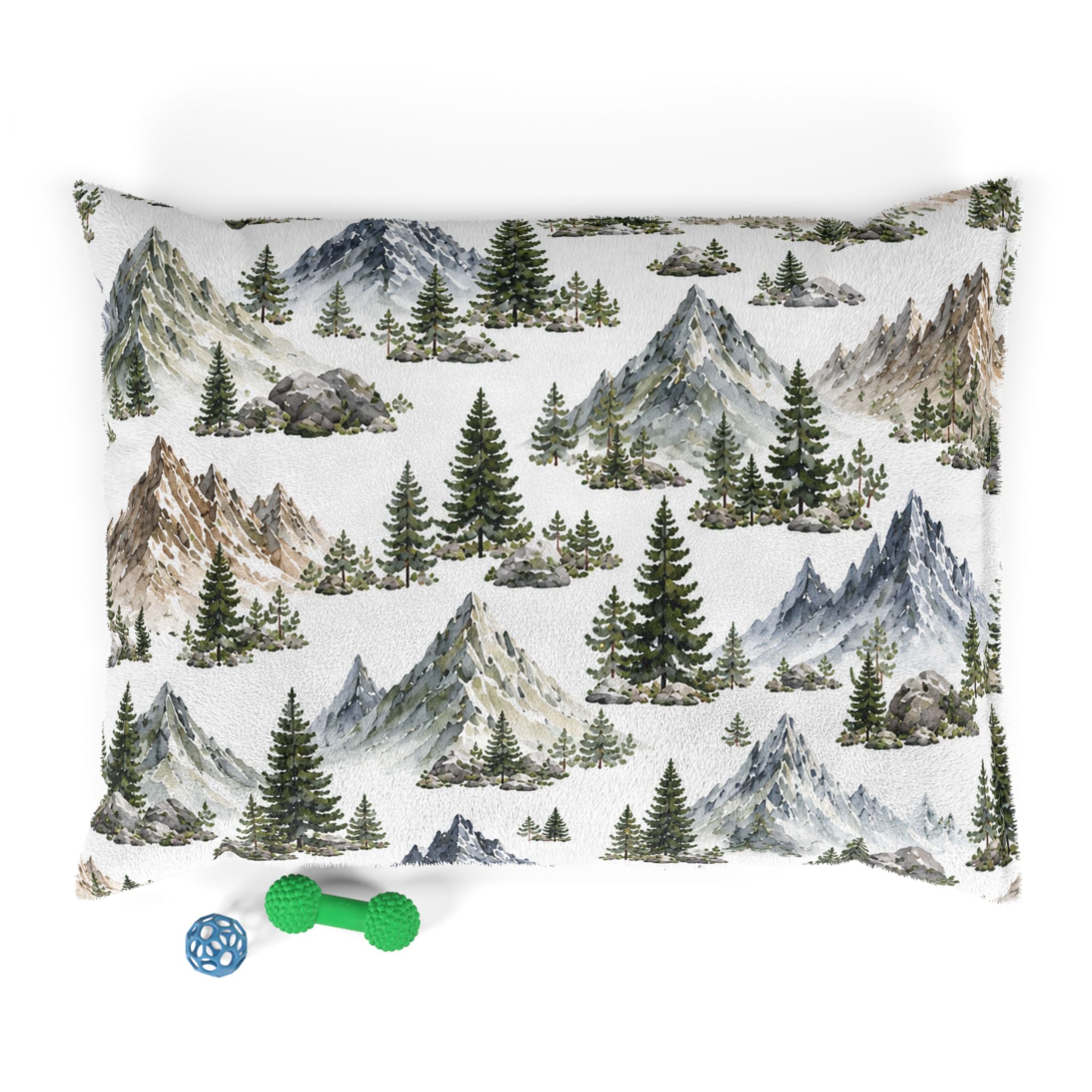Mountain Pines Pet Bed – Nature-Inspired Cozy Dog & Cat Cushion
