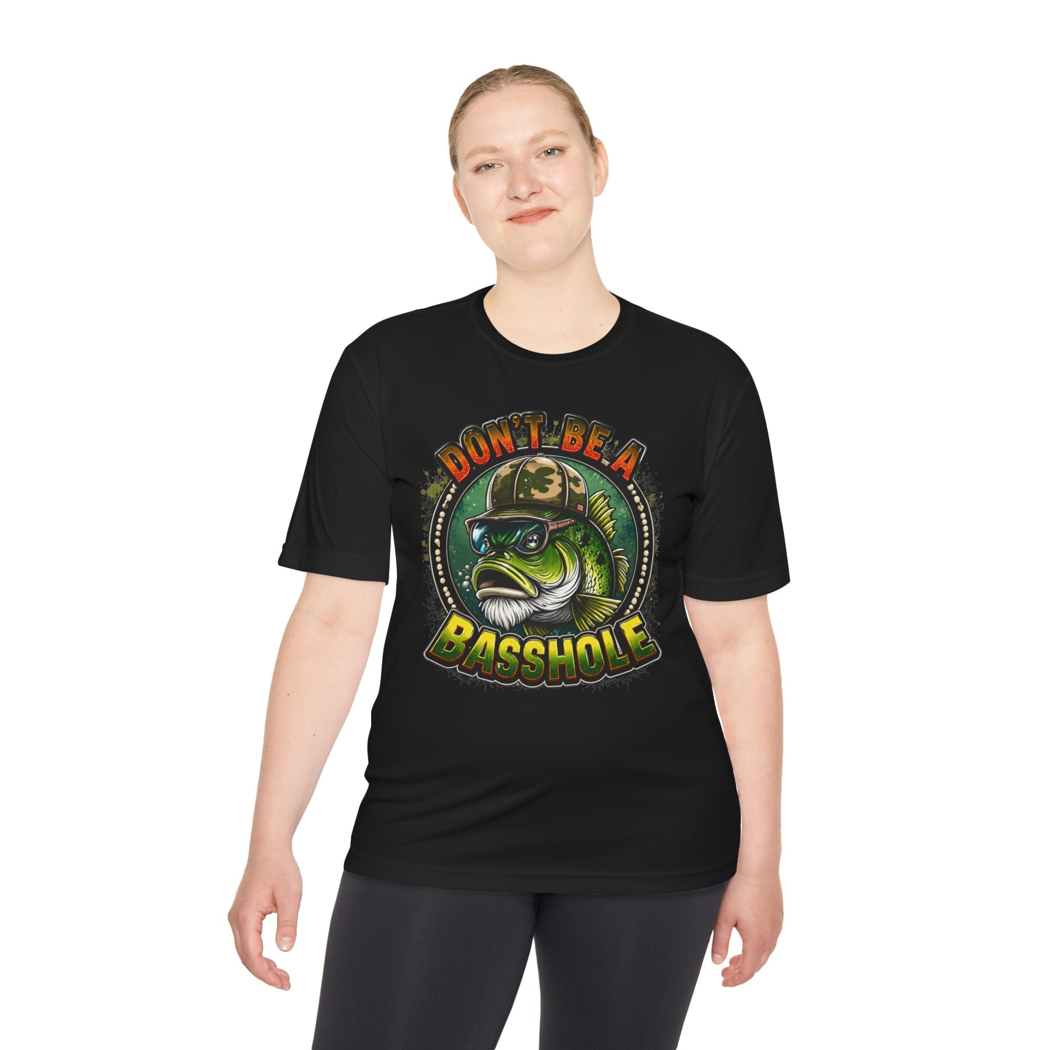 Funny Bass Fishing Tee - "Don't Be a Basshole" Graphic Fishing Shirt