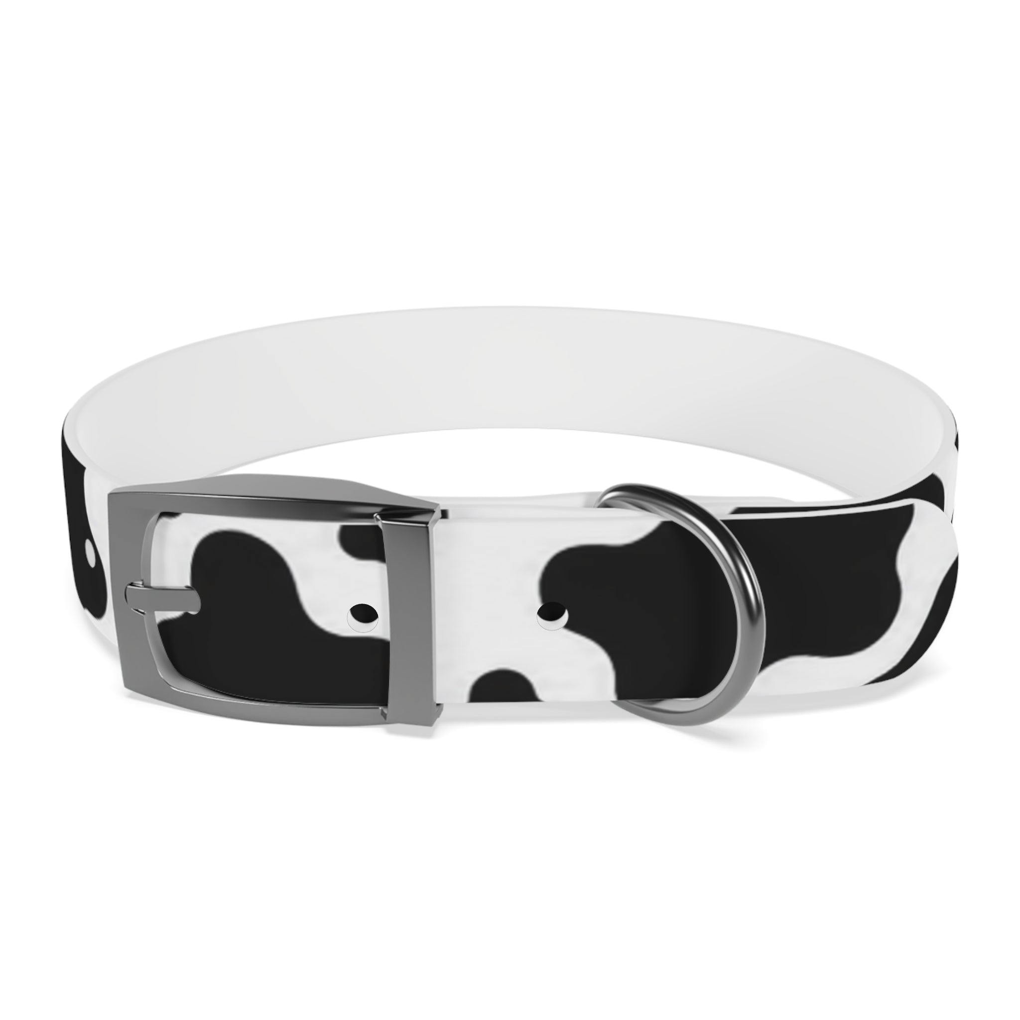 Cow Print Dog Collar — Black & White Cute Pup Accessory
