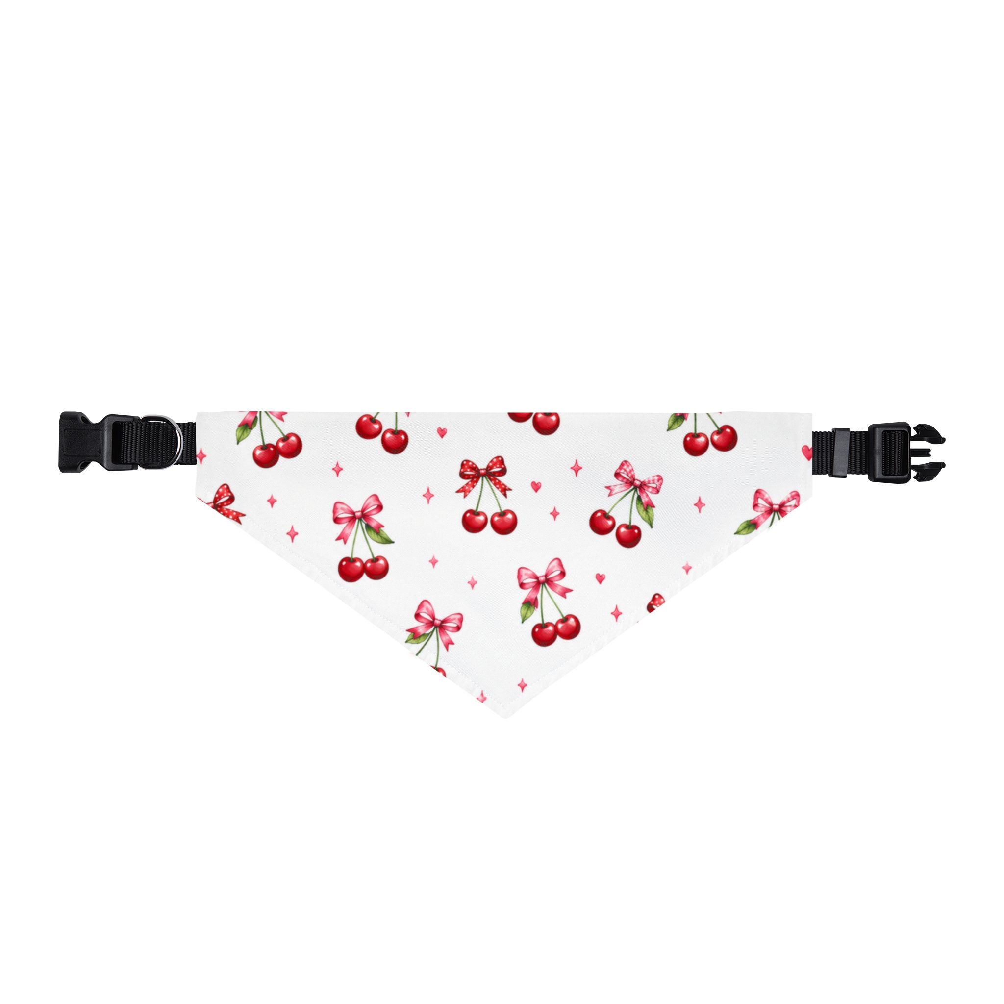 Bandana — Cherry Bow Clip-On Pet Bandana