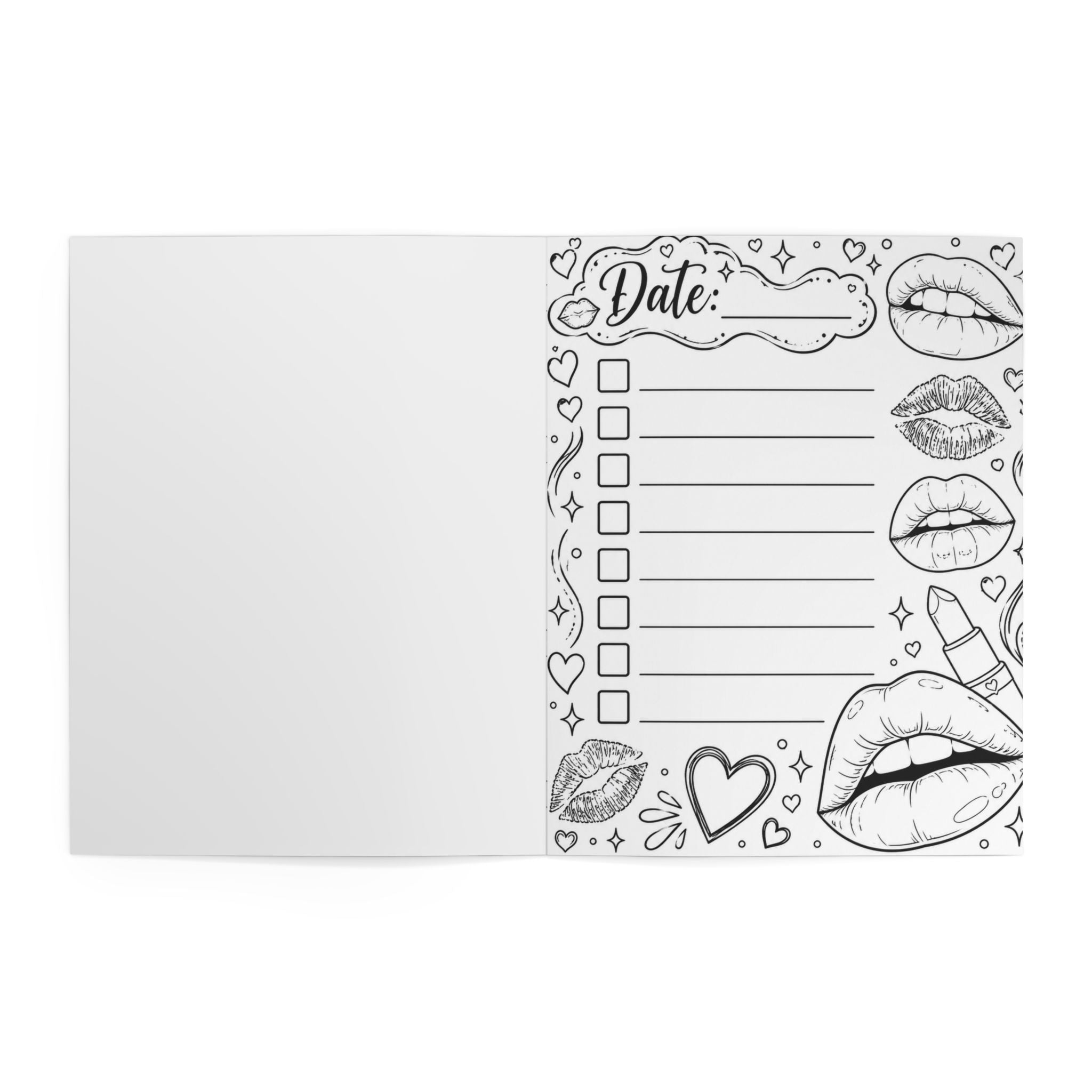 My Coloring Book Checklist — Cute Cow & Cat Adventure Coloring Book