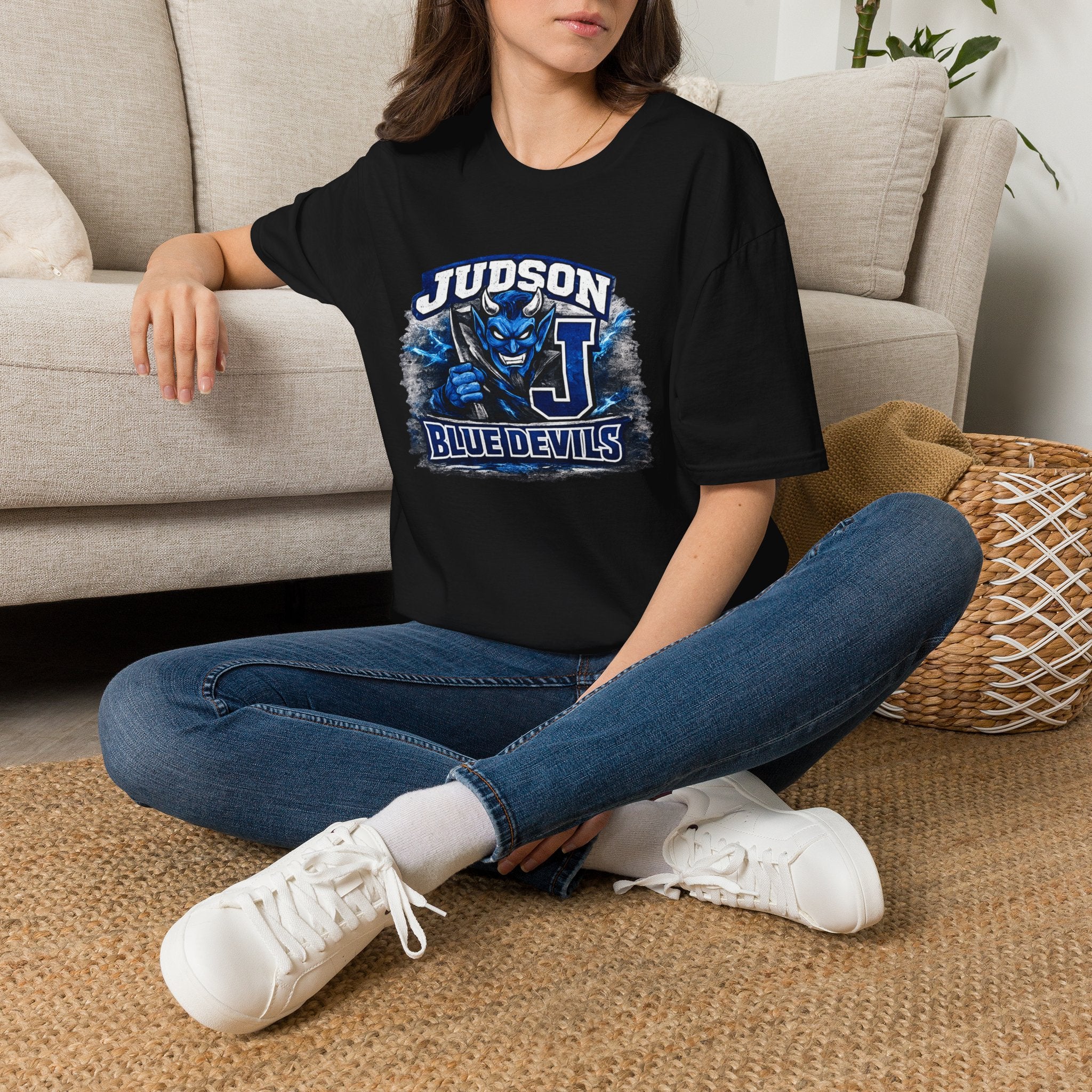 Blue Devils Judson T-Shirt — School Spirit Football Jersey Tee