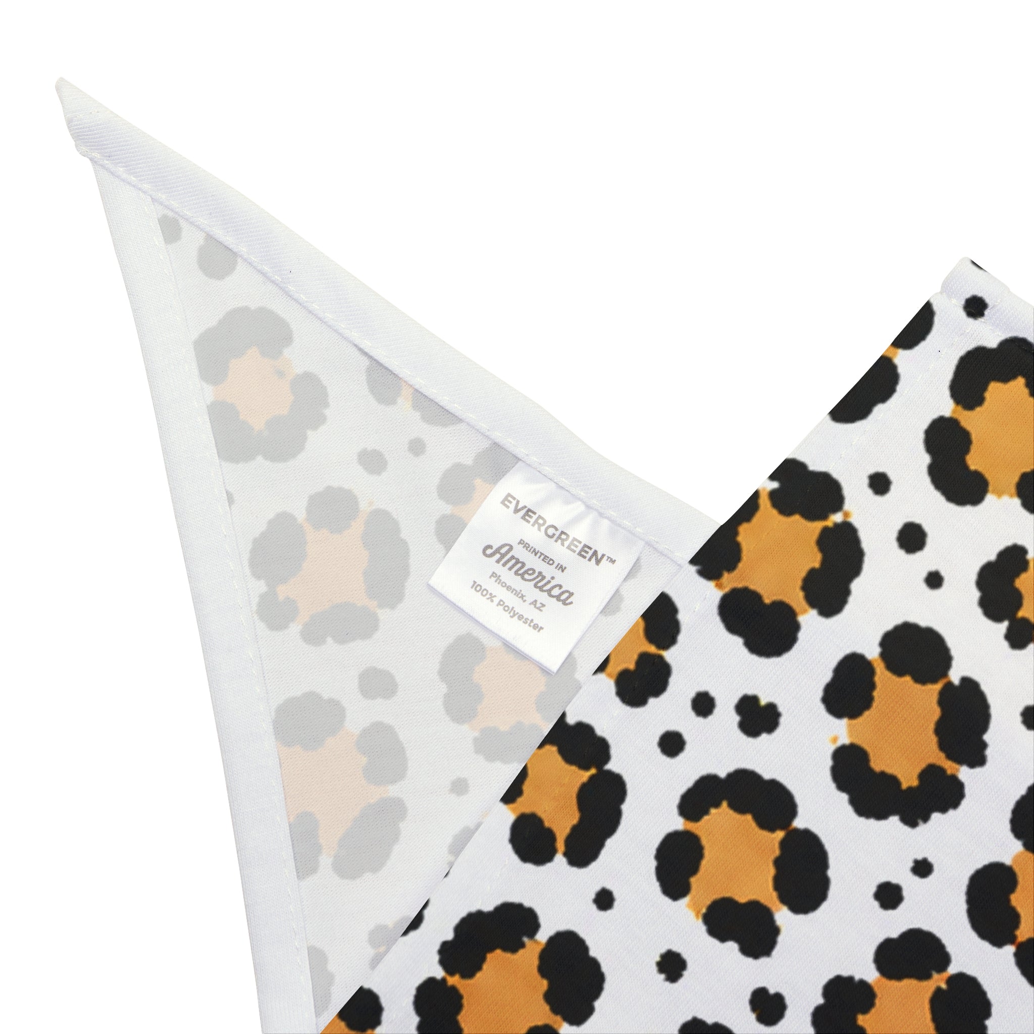 Leopard Paw Print Pet Bandana — Cute Animal Print Dog & Cat Accessory