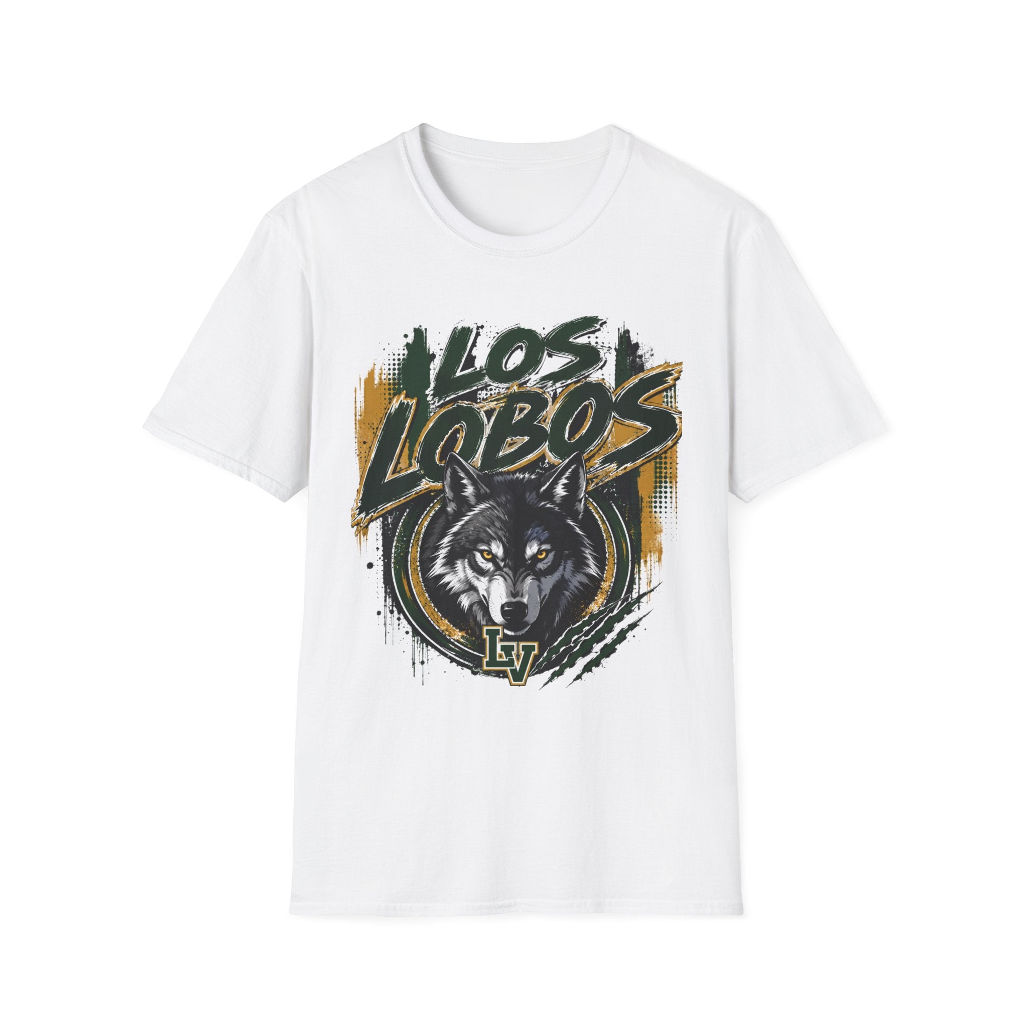 Los Lobos Wolf T-Shirt — Vintage Grunge Team Spirit Tee