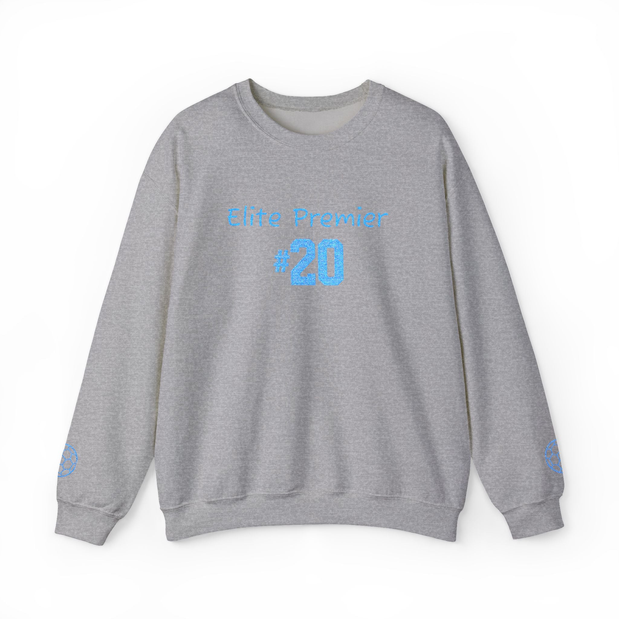 Crewneck Sweatshirt — "Elite Premier 20" Light Blue Team Tribute