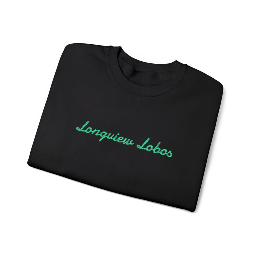 Longview Lobos Crewneck Sweatshirt — Embroidered School Spirit Pullover