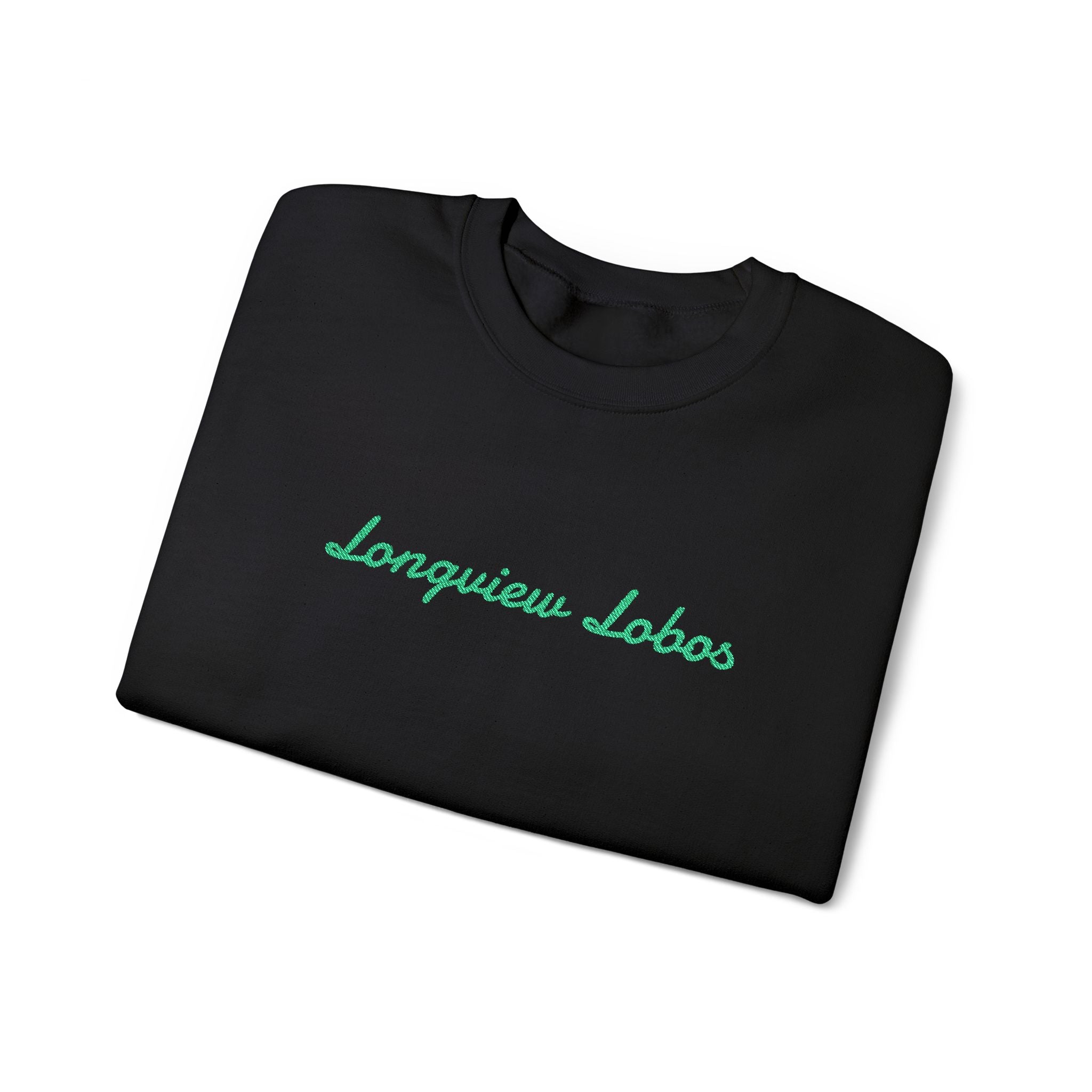 Longview Lobos Crewneck Sweatshirt — Embroidered School Spirit Pullover