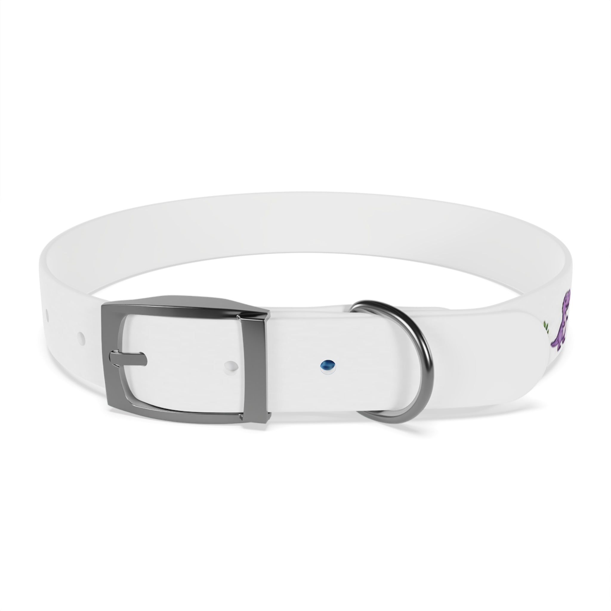 Cute Watercolor Dinosaurs Dog Collar – Adjustable Pet Collar with Colorful Dino Pattern