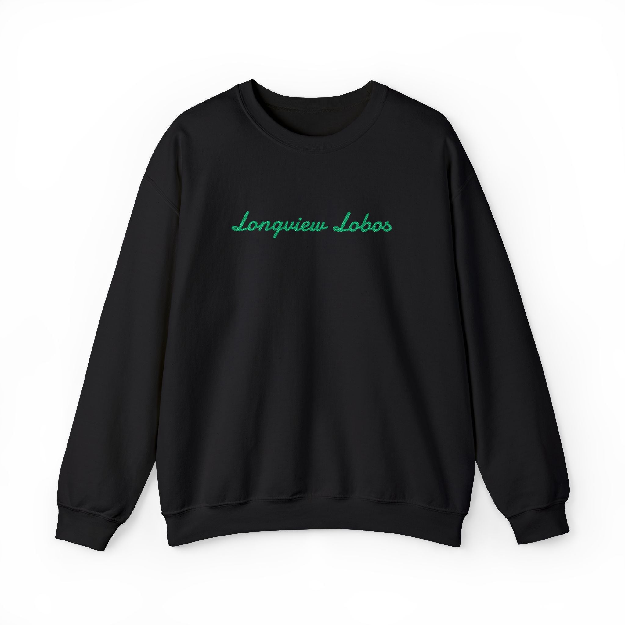 Longview Lobos Crewneck Sweatshirt — Embroidered School Spirit Pullover