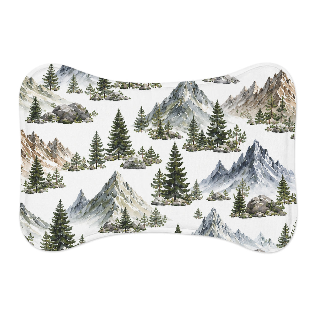 Mountain Pines Pet Feeding Mat — Waterproof, Non-Slip Dog & Cat Placemat