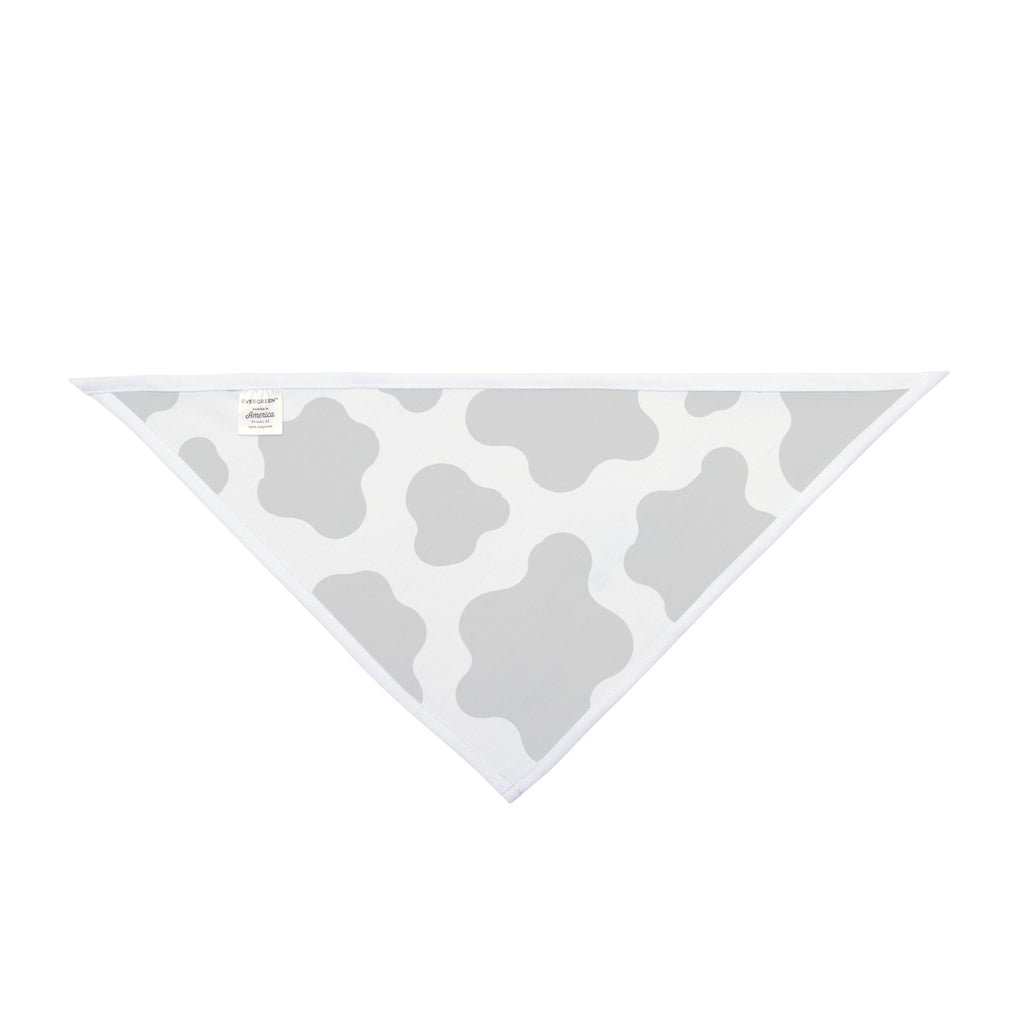 Cow Print Pet Bandana — Black & White Farm Animal Pattern Dog Bandana
