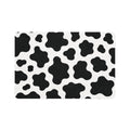 Cow Print Pet Food Mat — 12x18 Non-Slip Feeding Tray