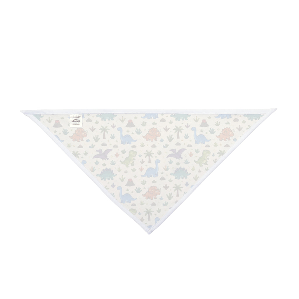 Dinosaur Pattern Pet Bandana – Cute Retro Dino Print for Dogs & Cats