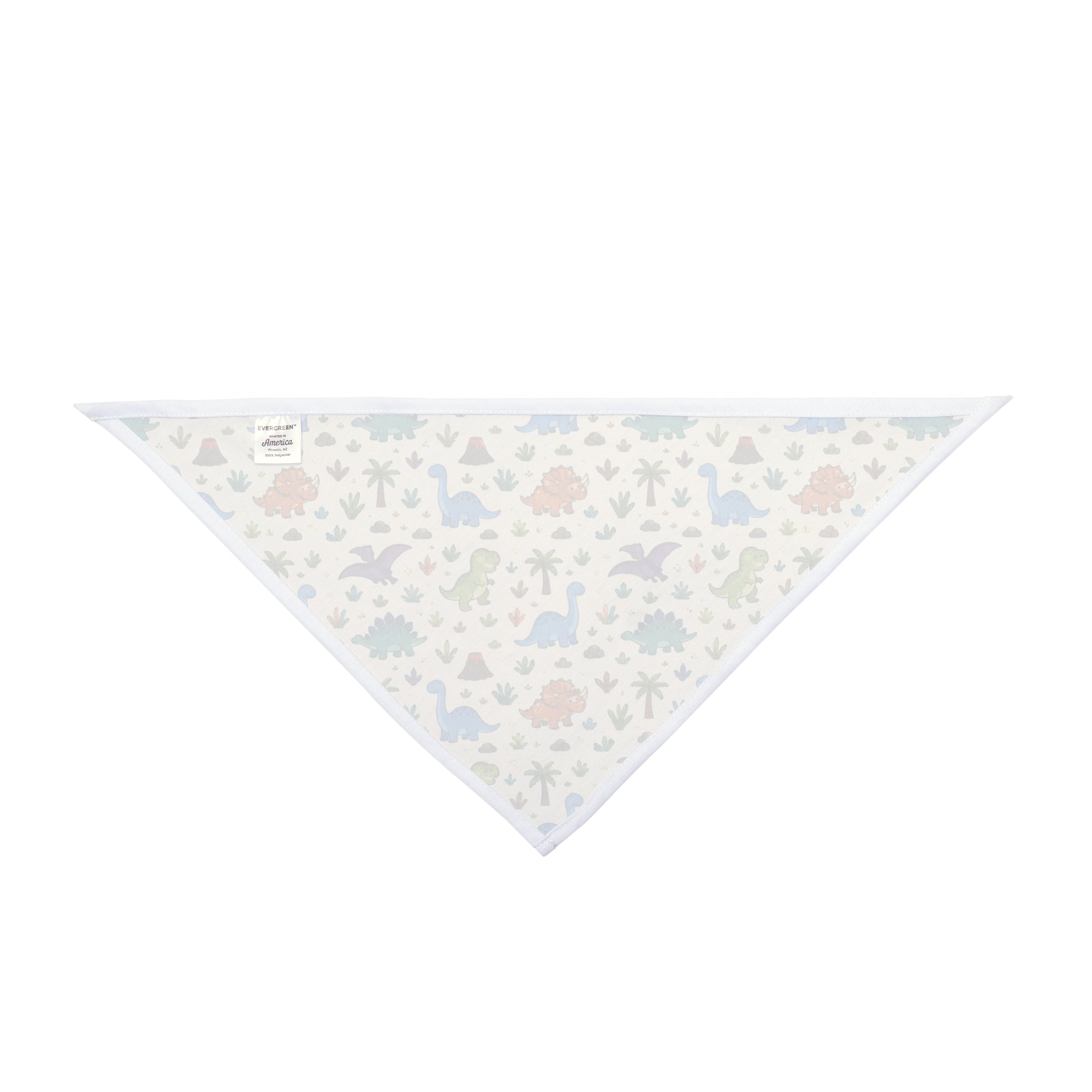 Dinosaur Pattern Pet Bandana – Cute Retro Dino Print for Dogs & Cats