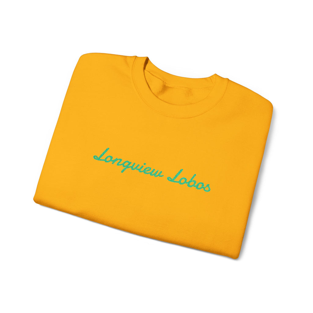 Longview Lobos Crewneck Sweatshirt — Embroidered School Spirit Pullover