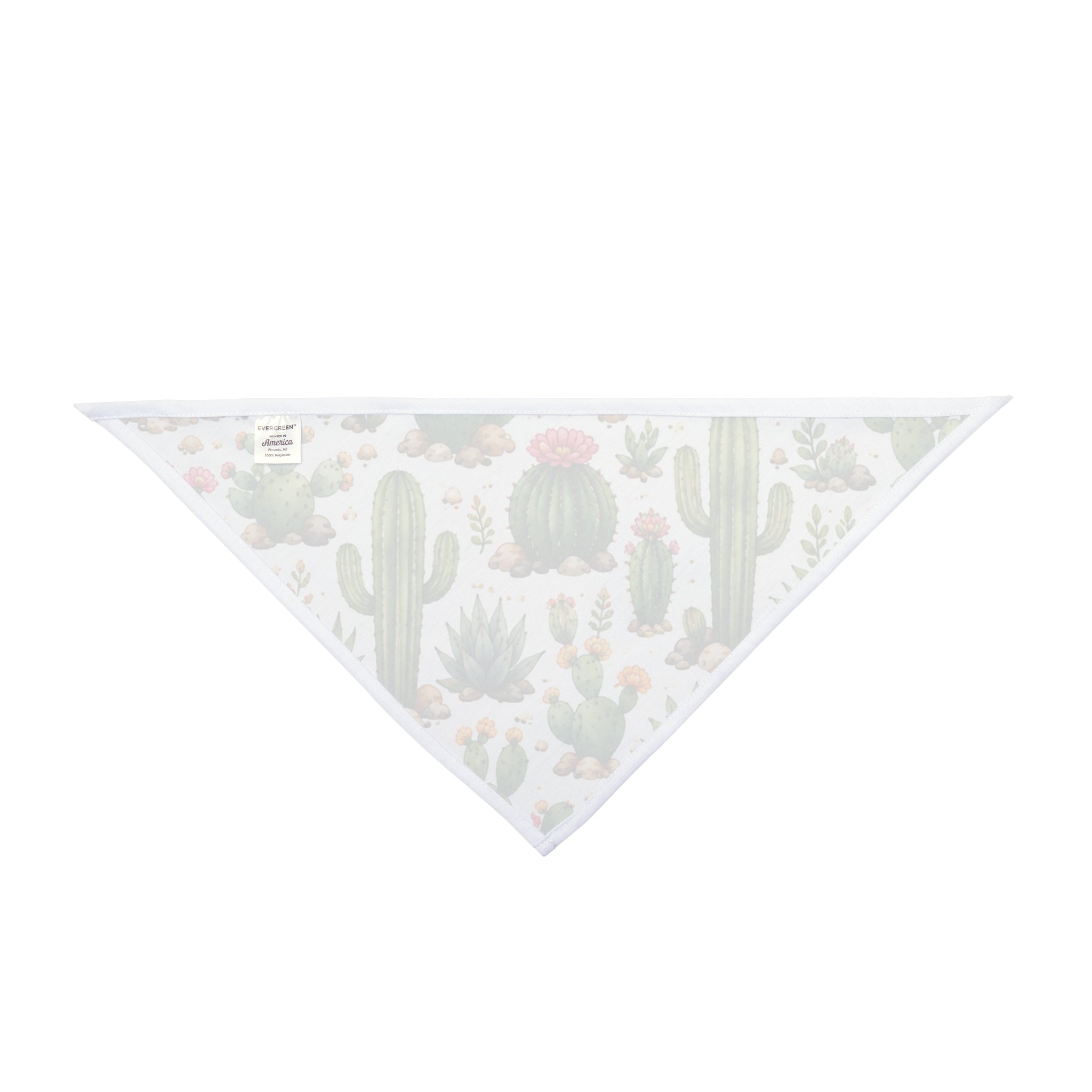 Cactus Pattern Pet Bandana — Desert Succulent Dog & Cat Accessory