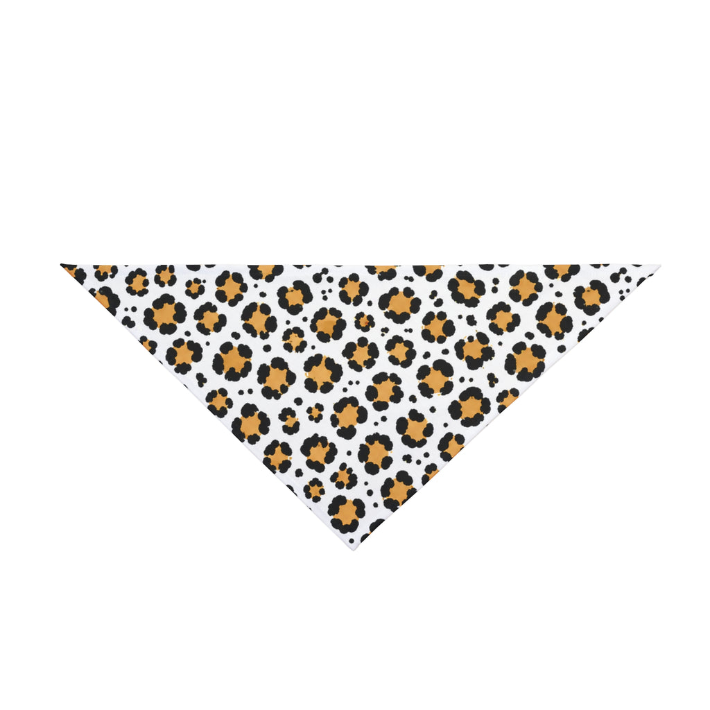 Leopard Paw Print Pet Bandana — Cute Animal Print Dog & Cat Accessory