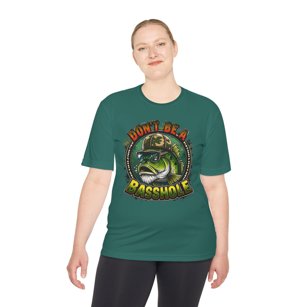Funny Bass Fishing Tee - "Don't Be a Basshole" Graphic Fishing Shirt