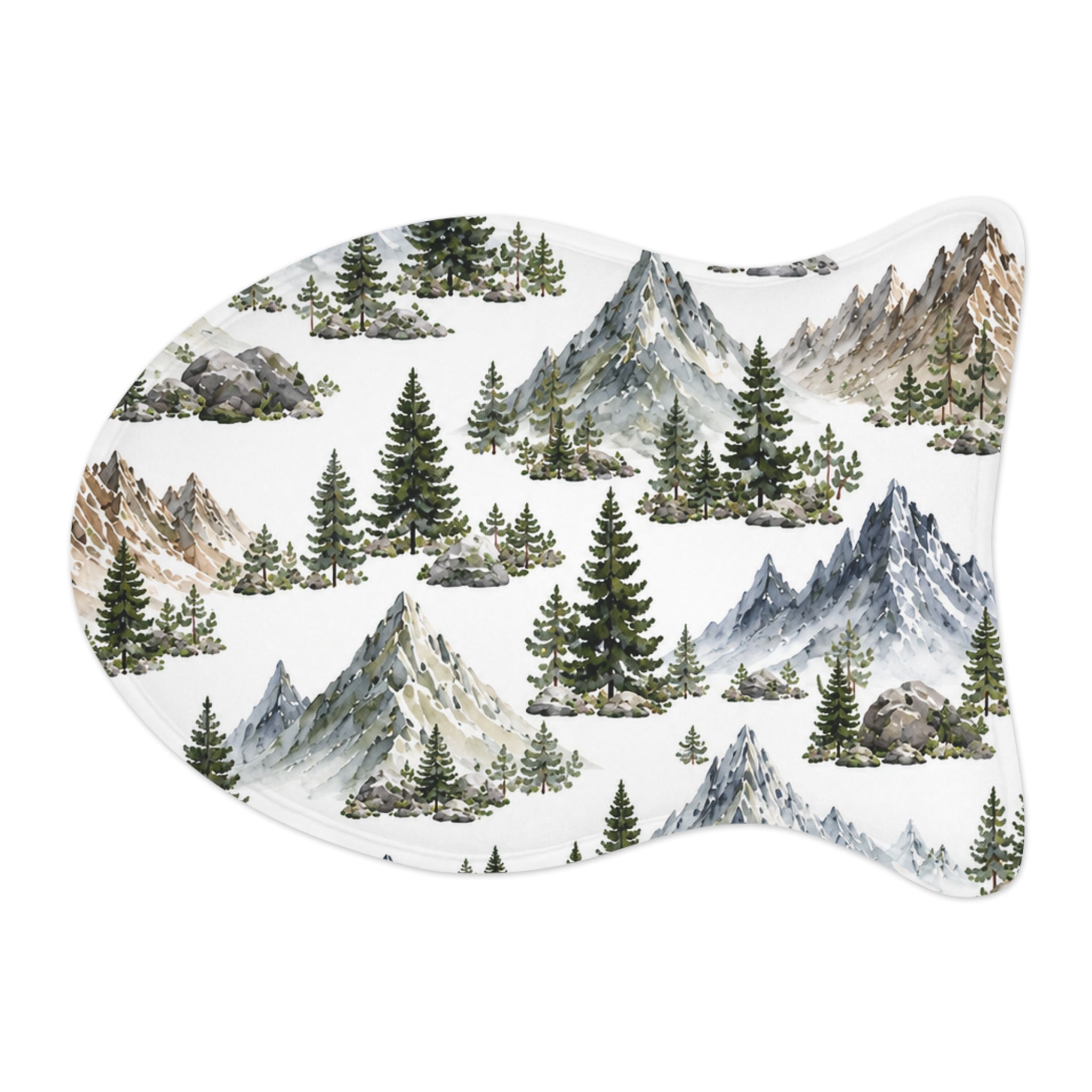 Mountain Pines Pet Feeding Mat — Waterproof, Non-Slip Dog & Cat Placemat
