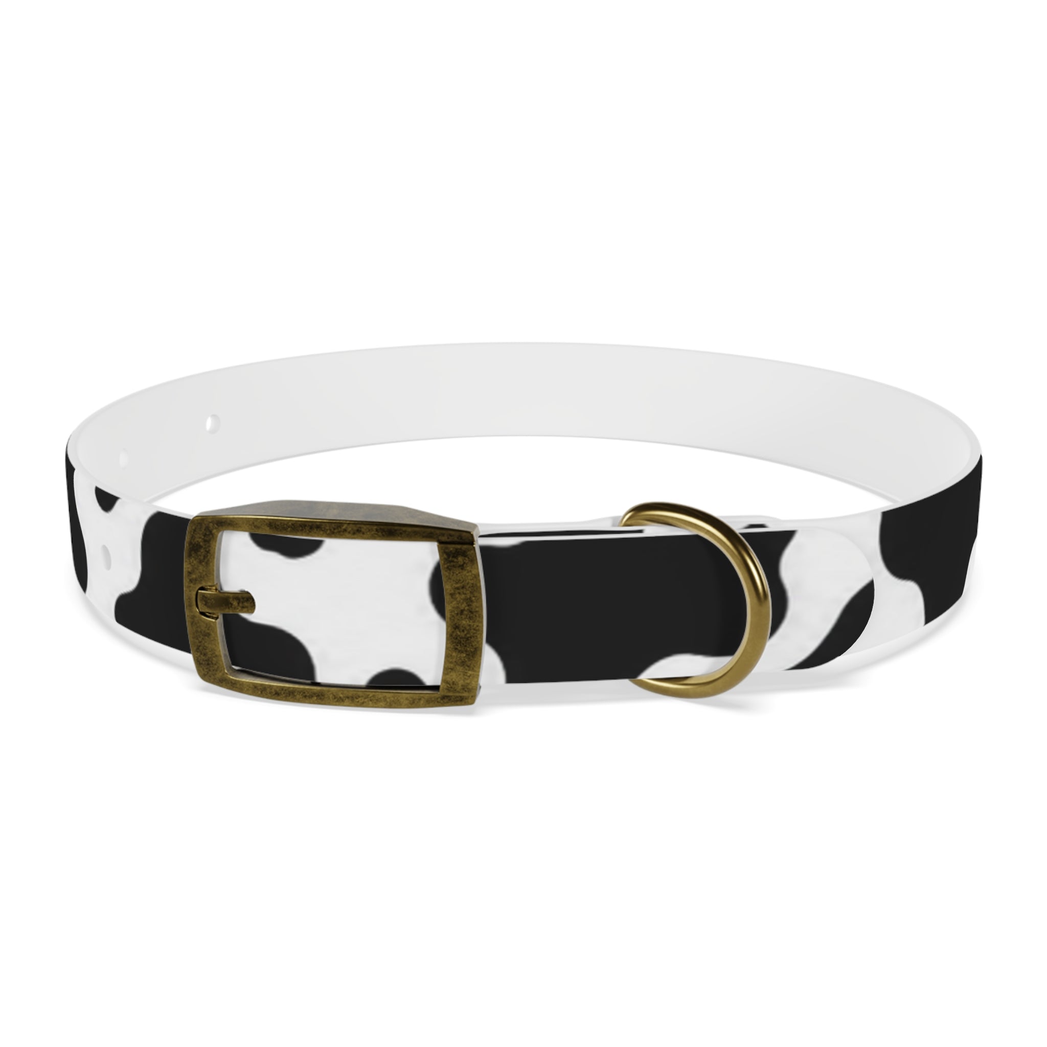 Cow Print Dog Collar — Black & White Cute Pup Accessory