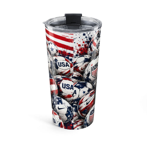 20oz Tumbler — USA Soccer Ball Patriotic Travel Mug