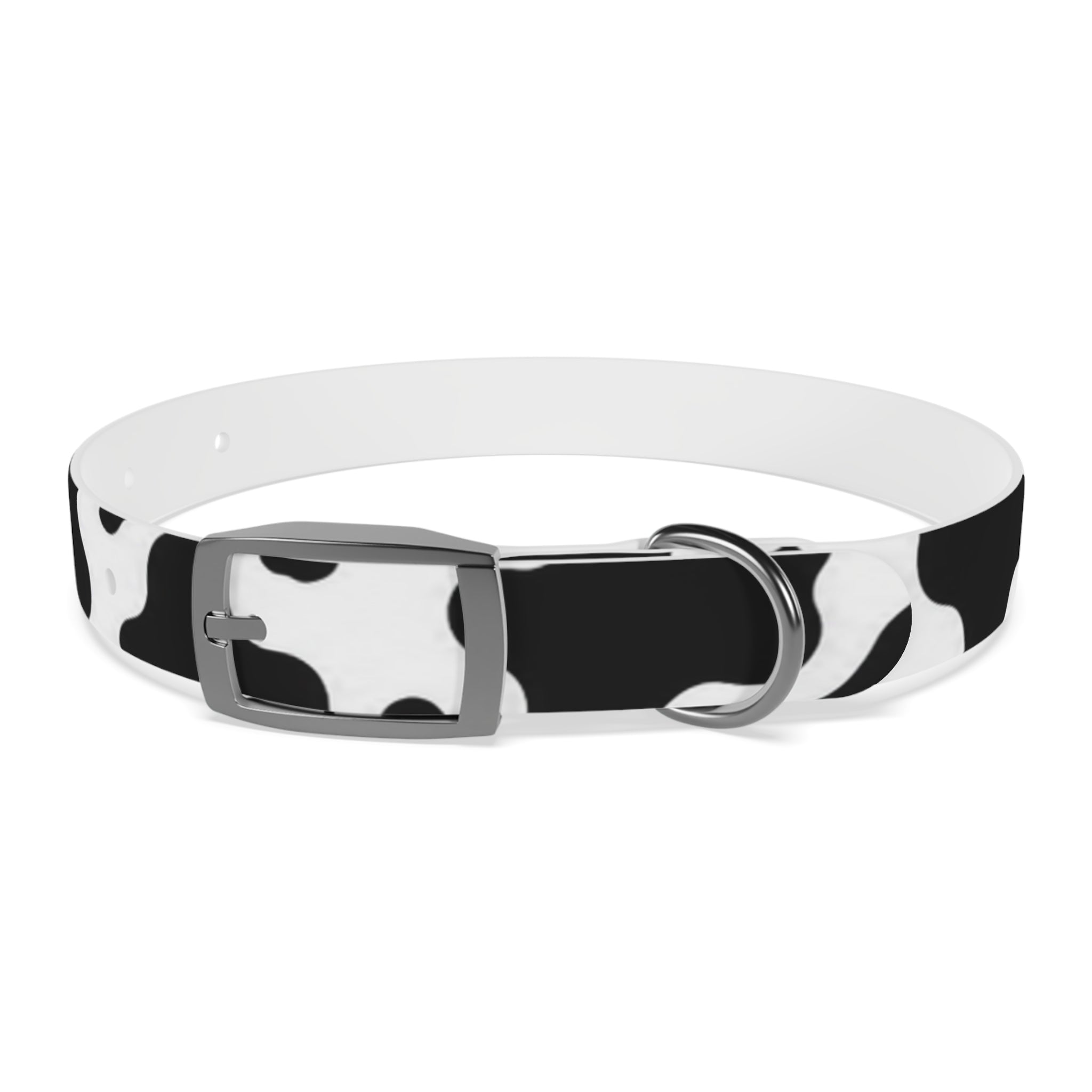 Cow Print Dog Collar — Black & White Cute Pup Accessory