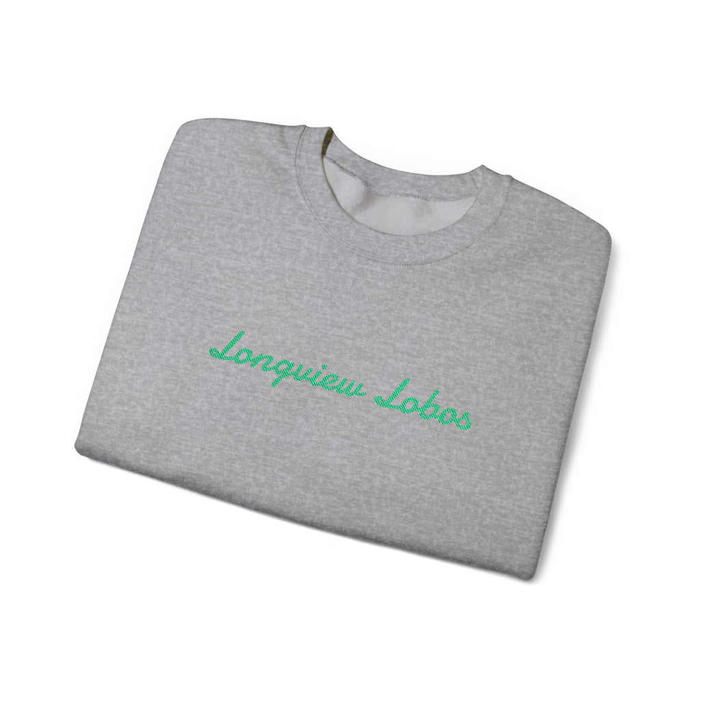 Longview Lobos Crewneck Sweatshirt — Embroidered School Spirit Pullover