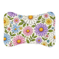 Floral Daisy Pet Feeding Mat — Colorful Spring Flowers Placemat for Dogs & Cats