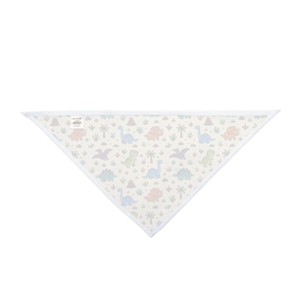 Dinosaur Pattern Pet Bandana – Cute Retro Dino Print for Dogs & Cats