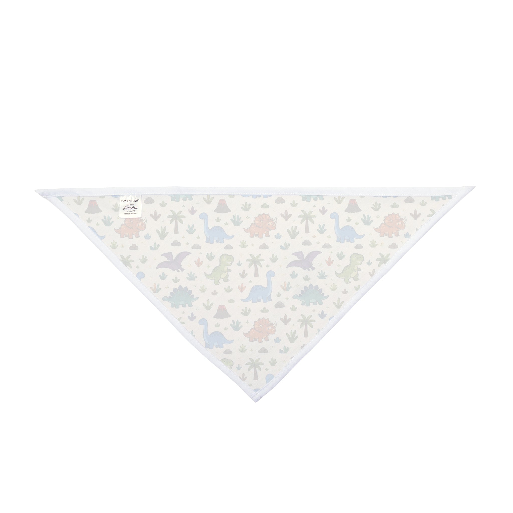Dinosaur Pattern Pet Bandana – Cute Retro Dino Print for Dogs & Cats