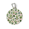 Cactus Pattern Pet Tag — Cute Desert Succulent Dog & Cat ID Tag