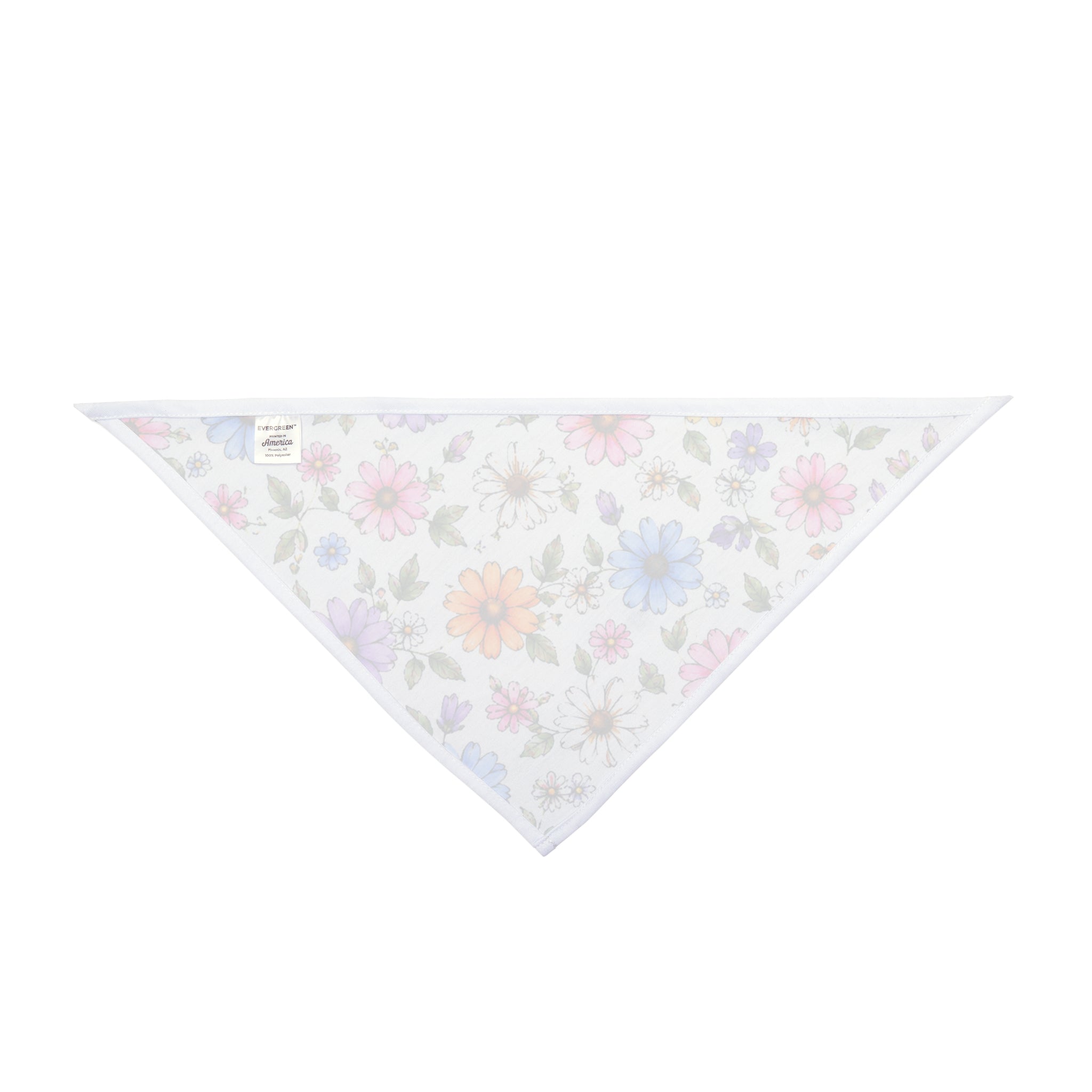 Floral Spring Pet Bandana - Colorful Wildflower Dog & Cat Scarf