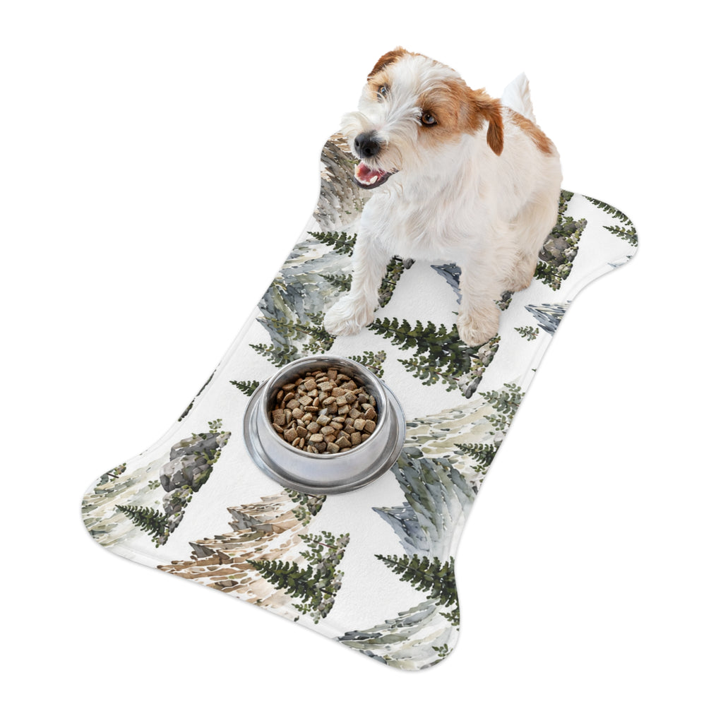 Mountain Pines Pet Feeding Mat — Waterproof, Non-Slip Dog & Cat Placemat