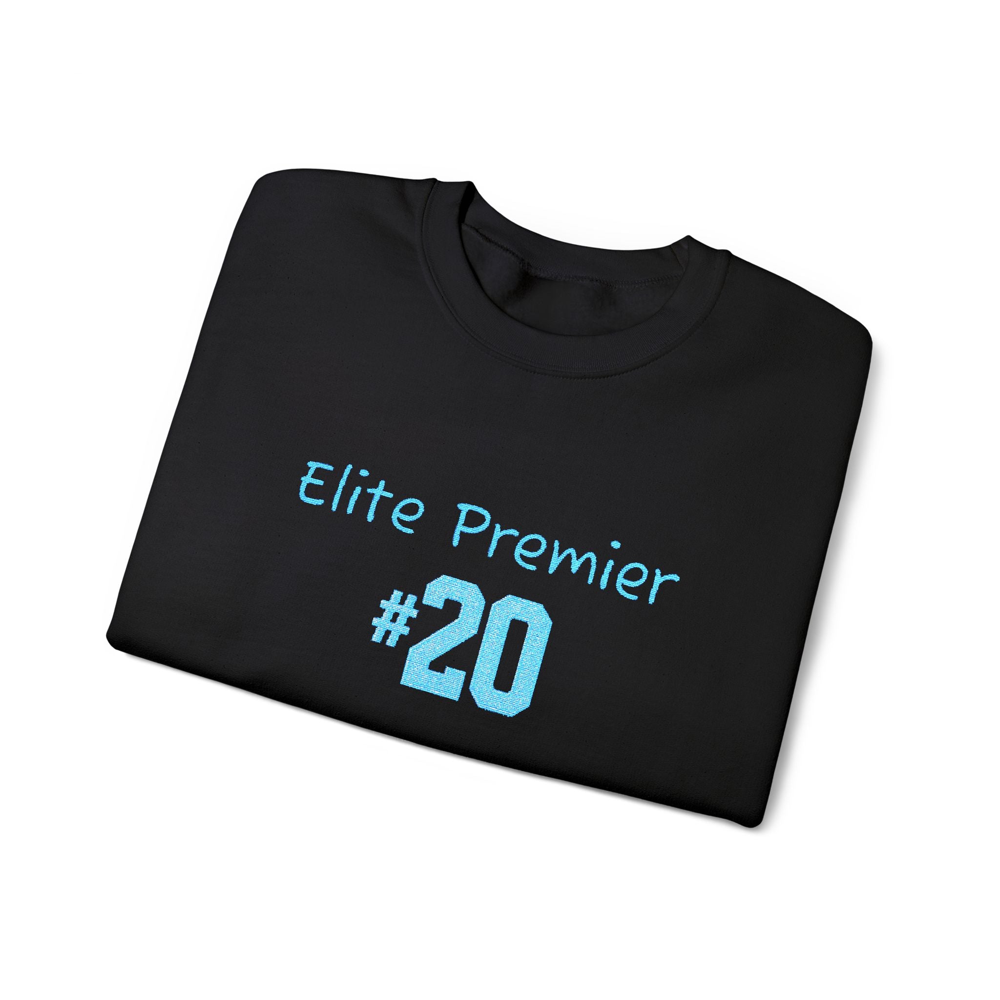 Crewneck Sweatshirt — "Elite Premier 20" Light Blue Team Tribute