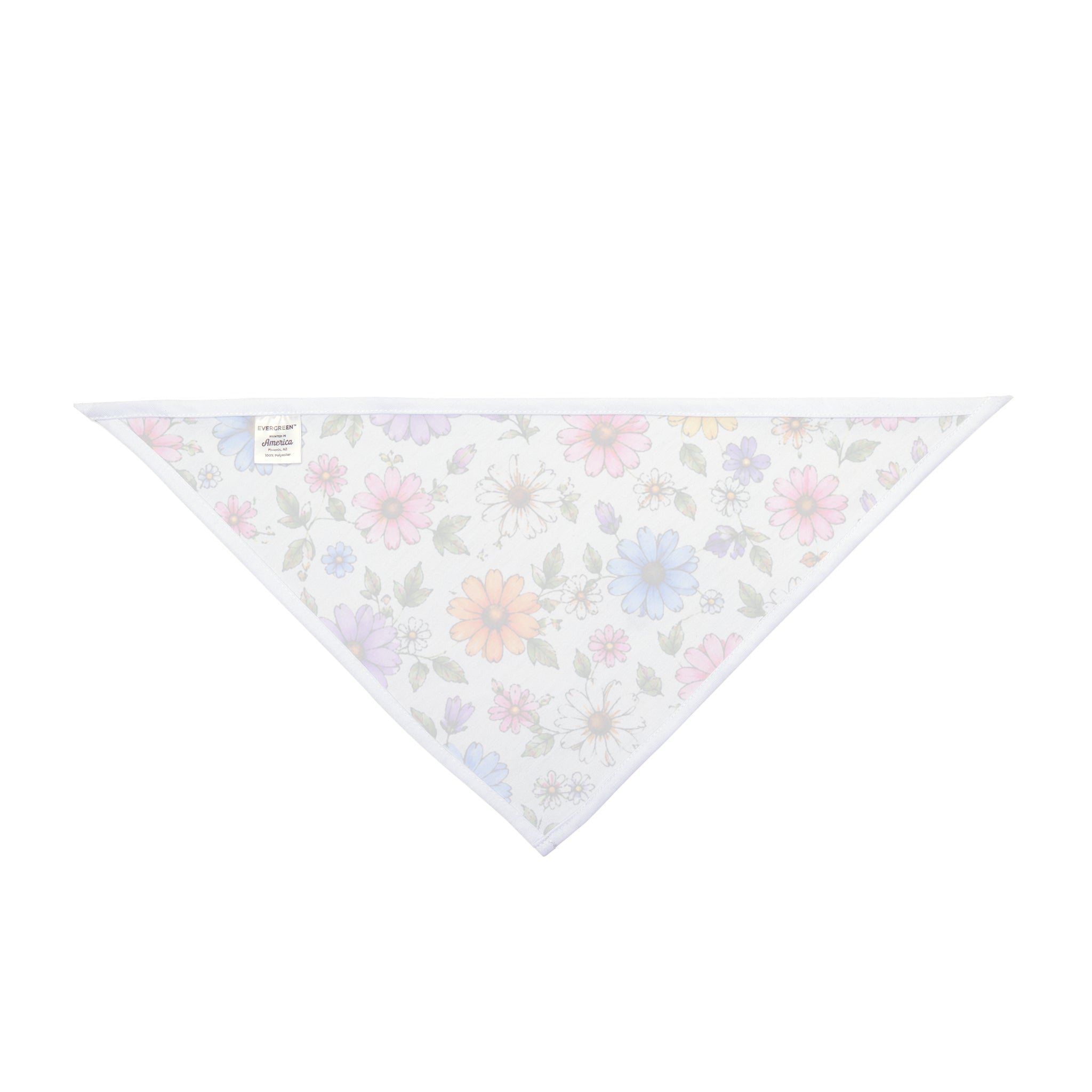 Floral Spring Pet Bandana - Colorful Wildflower Dog & Cat Scarf
