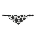 Cow Print Clip-On Pet Bandana - Black & White Adjustable Collar Accessory