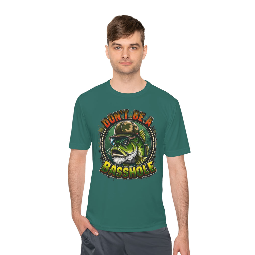 Funny Bass Fishing Tee - "Don't Be a Basshole" Graphic Fishing Shirt