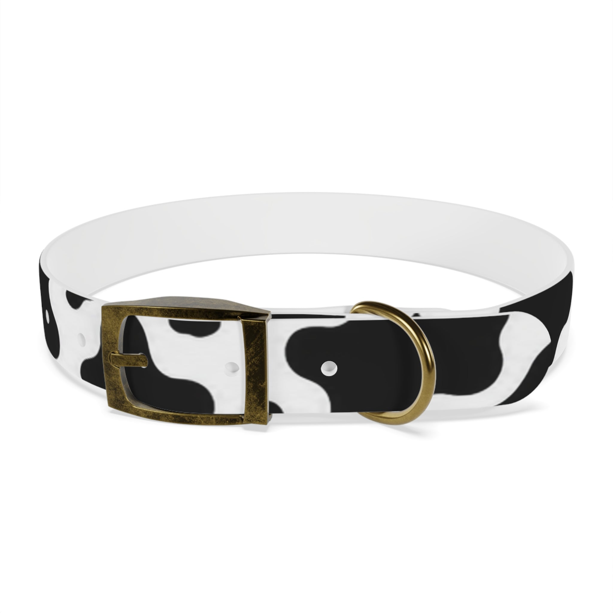 Cow Print Dog Collar — Black & White Cute Pup Accessory