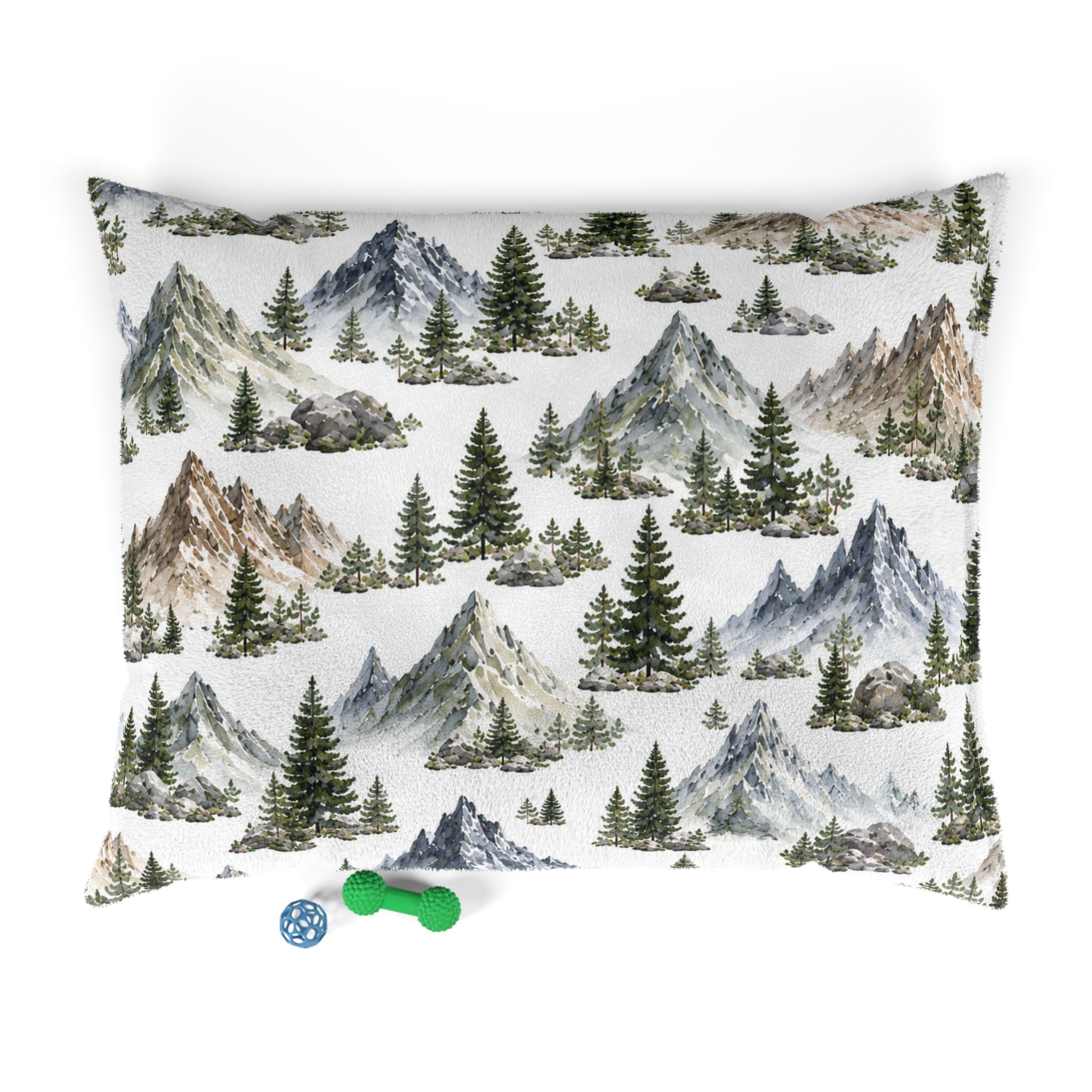 Mountain Pines Pet Bed – Nature-Inspired Cozy Dog & Cat Cushion