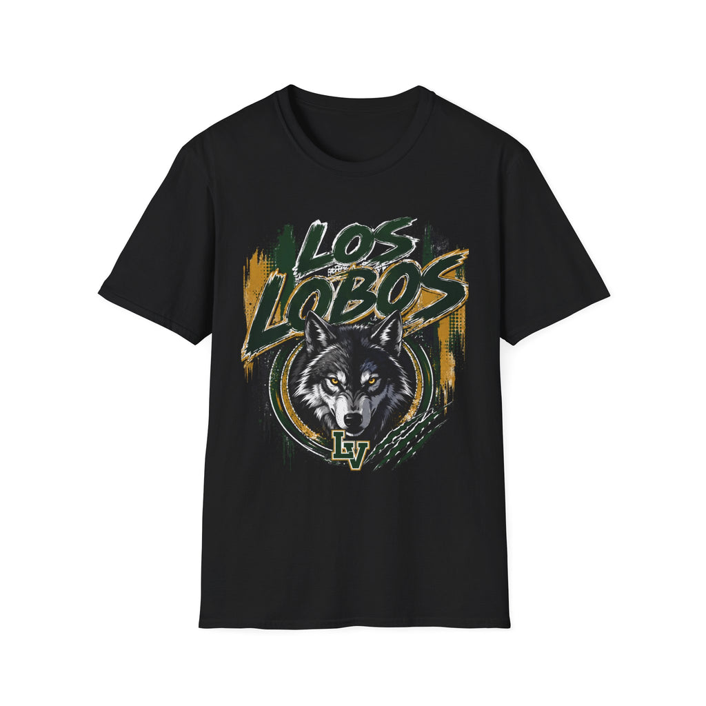 Los Lobos Wolf T-Shirt — Vintage Grunge Team Spirit Tee
