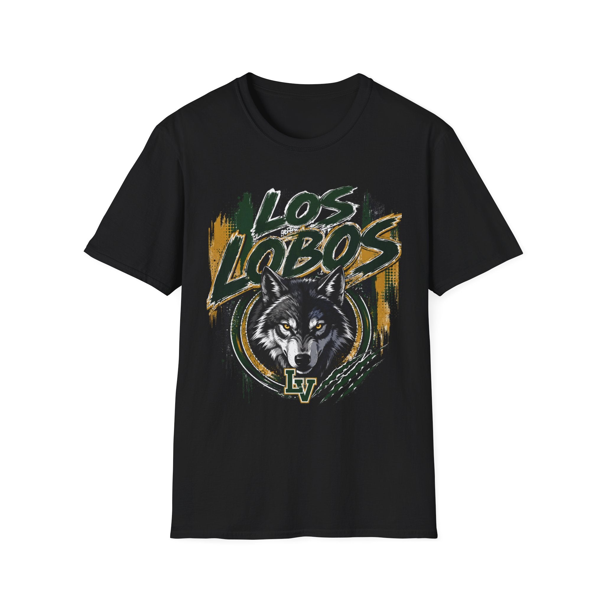 Los Lobos Wolf T-Shirt — Vintage Grunge Team Spirit Tee