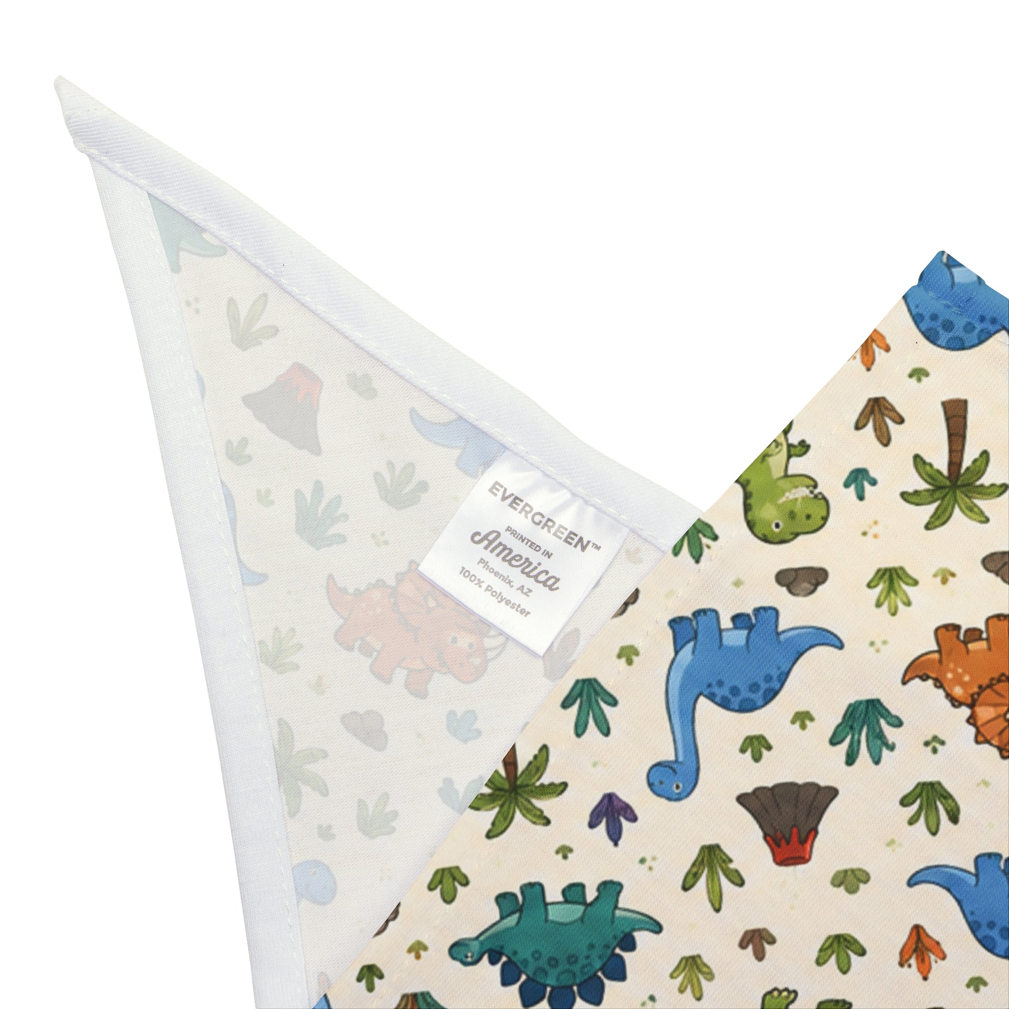 Dinosaur Pattern Pet Bandana – Cute Retro Dino Print for Dogs & Cats