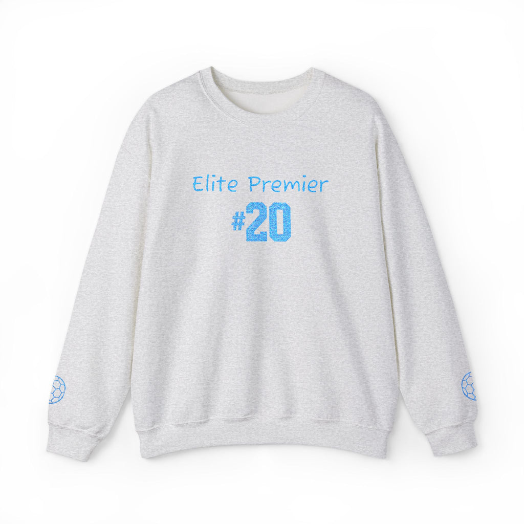 Crewneck Sweatshirt — "Elite Premier 20" Light Blue Team Tribute