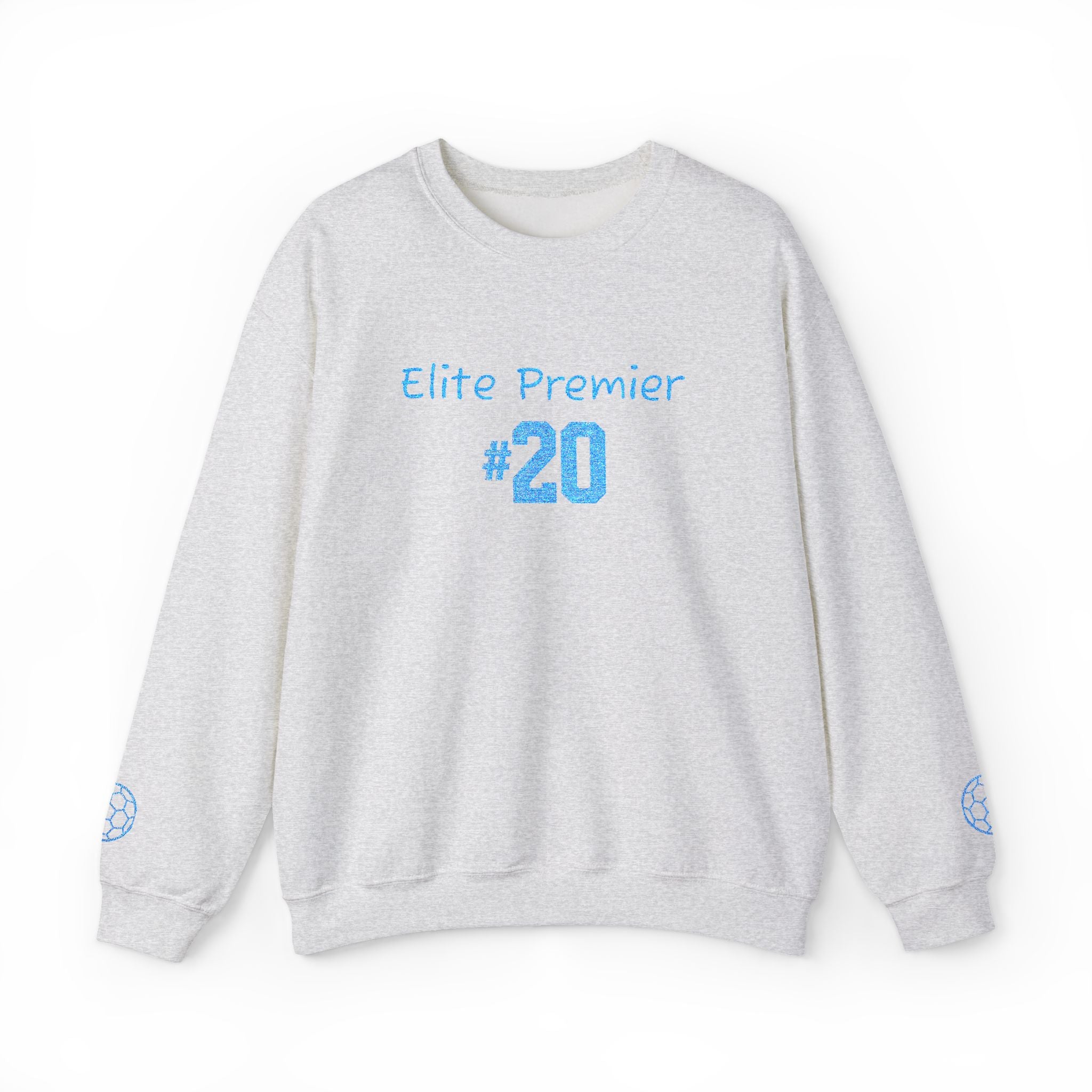 Crewneck Sweatshirt — "Elite Premier 20" Light Blue Team Tribute