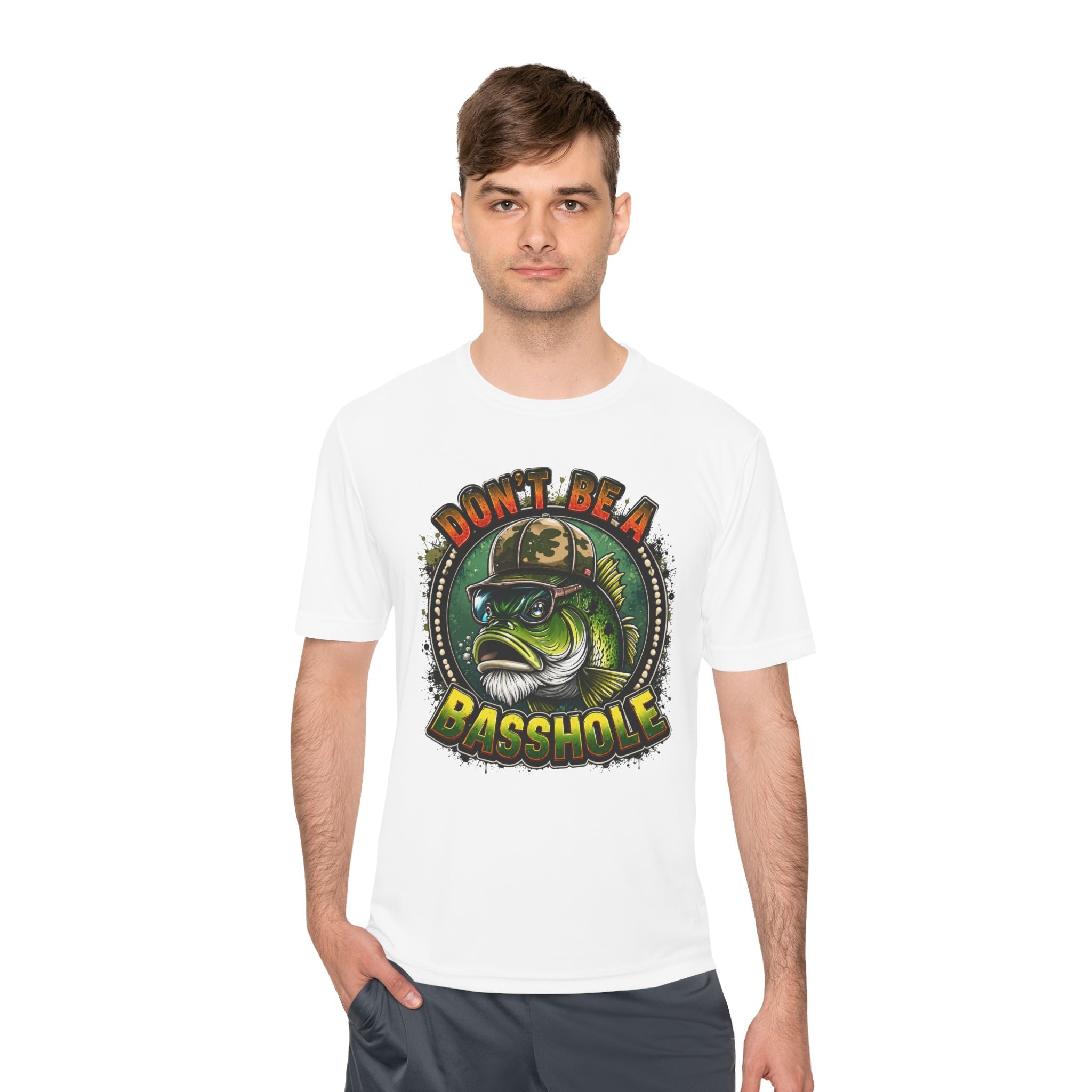 Funny Bass Fishing Tee - "Don't Be a Basshole" Graphic Fishing Shirt